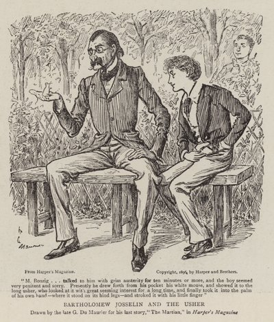 バーソロミュー・ジョセリンとアッシャー 作： George du Maurier